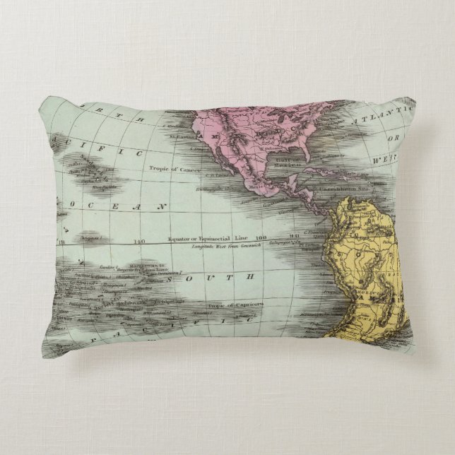 Western Hemisphere 18 Decorative Pillow (Front)