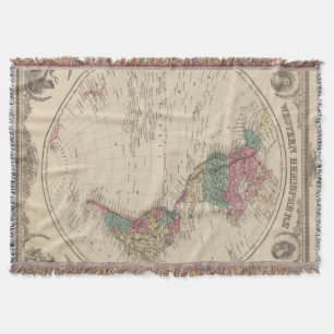 Western Hemisphere 2 Throw Blanket