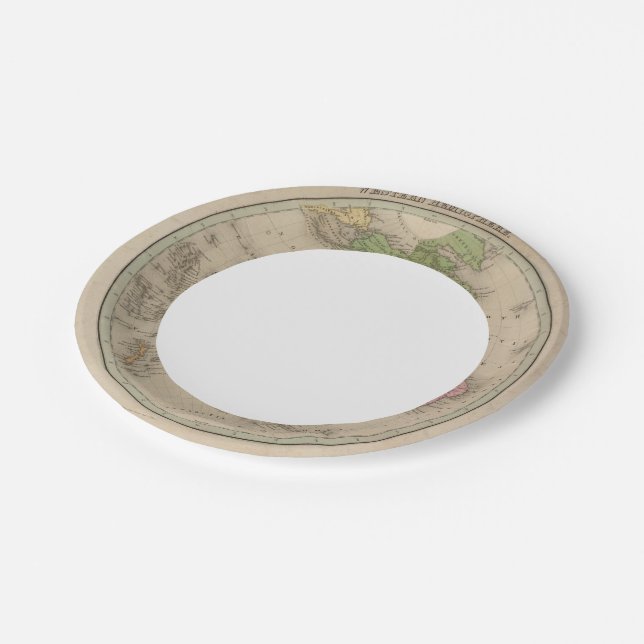 Western Hemisphere 9 Paper Plates (Angled)