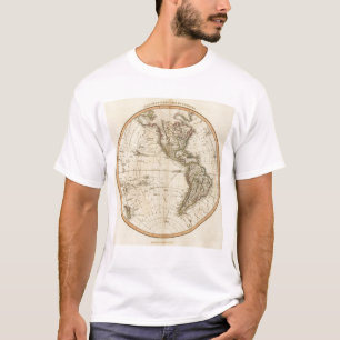 Western Hemisphere Circular Map T-Shirt