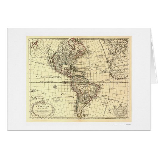 Western Hemisphere Map 1780 (Front Horizontal)