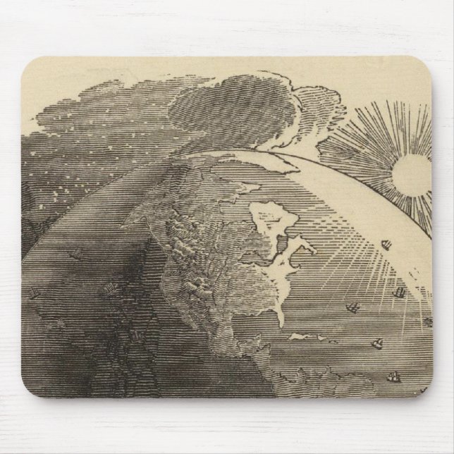 Western Hemisphere Map by Goodrich Mouse Pad (Front)