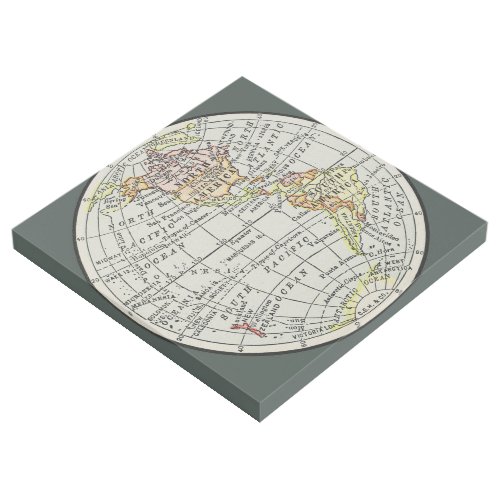 Western Hemisphere Map Globe Travel Gallery Wrap