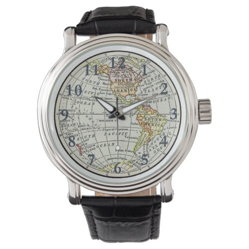 Western Hemisphere Map Globe Travel Watch