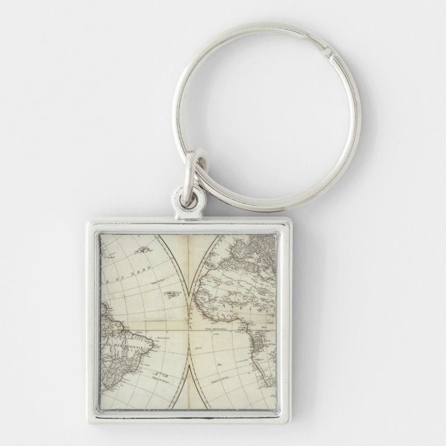 Western Hemisphere or New World Keychain (Front)