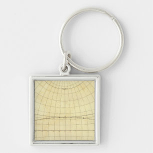 Western Hemisphere Outline Keychain