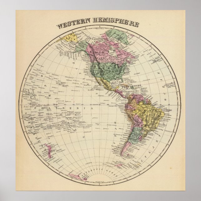 Western Hemisphere Poster (Front)