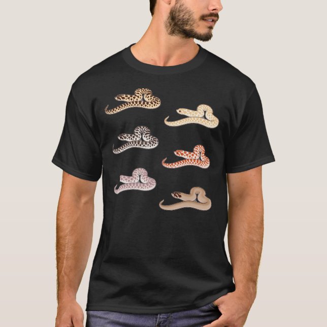 Western Hognose Pattern, Morphs Normal, Albino T-Shirt (Front)