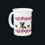 Western Home Decor Calf Roper Tea Pitcher<br><div class="desc">calf roping design</div>