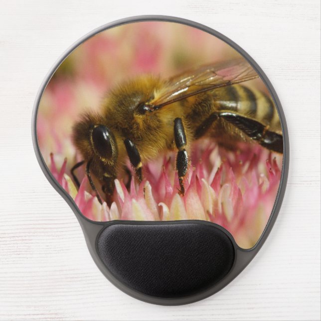 Western Honey Bee Macro Gel Mouse Pad (Front)