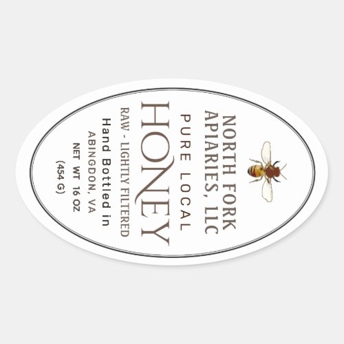 Western Honeybee Queenline Jar Label