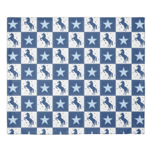 Western Horse And Stars   Duvet Cover