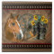 Western Horse Cowboy Boots Cowboy Hat Wagon Wheel