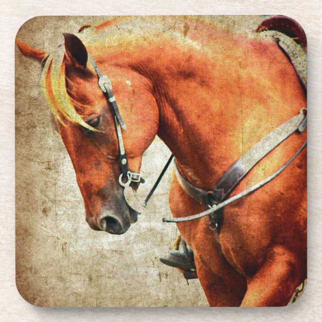 Western Horse Drink Coaster (Front)