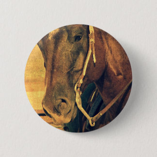 Western Horse Pinback Button