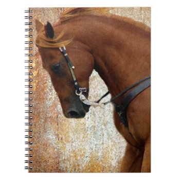 Western Horse Sorrel Grunge Notebook by HorseCrazyIowa at Zazzle