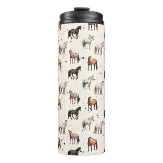 Western Horse Thermos  Thermal Tumbler