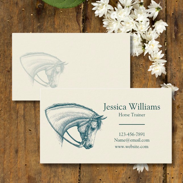Western Horse Training Business Cards (Creator Uploaded)