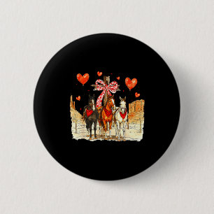 Western Horse Valentine Funny Western Valentines D Button