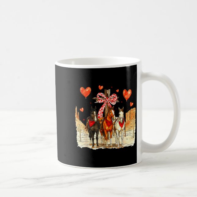 Western Horse Valentine Funny Western Valentines D Coffee Mug (Right)