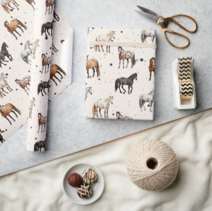 Western Horse Wrapping Paper