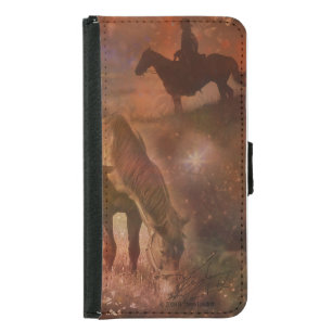 Western Horses Grazing Samsung Galaxy S5 Wallet Case