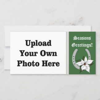 Western Horseshoe Holiday Photo Card