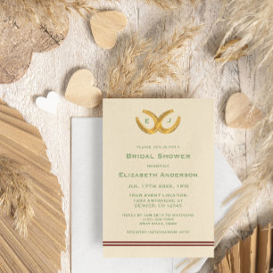 Western Horseshoes Bridal Shower Invitation
