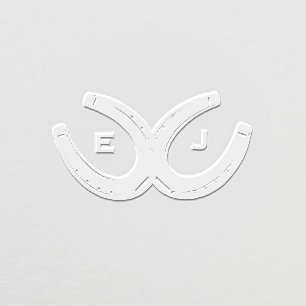 Western Horseshoes Wedding Embosser