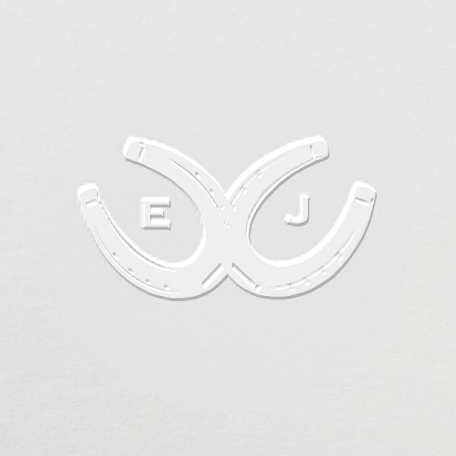 Western Horseshoes Wedding Embosser (Design)