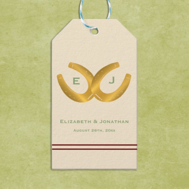 Western Horseshoes Wedding Gift Tags (Creator Uploaded)