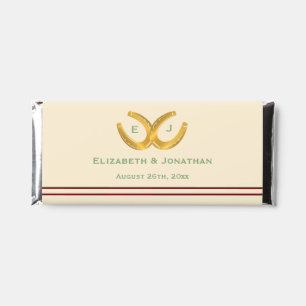 Western Horseshoes Wedding Hershey Bar Favors