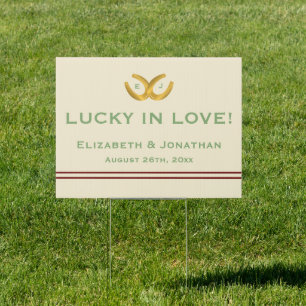 Western Horseshoes Wedding Sign