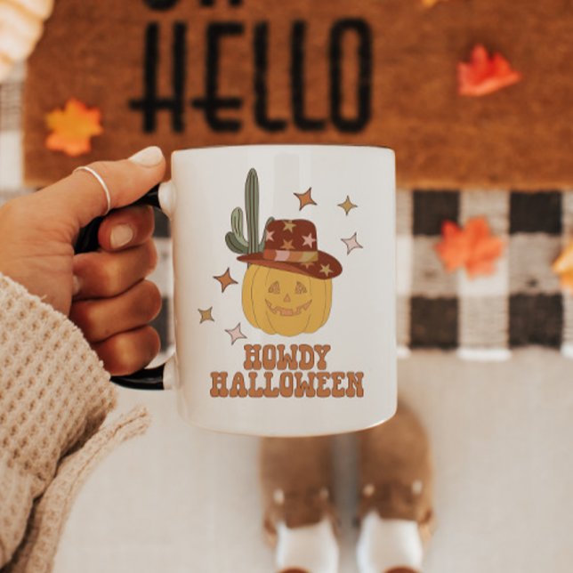 Western Howdy Halloween Groovy Mug (Creator Uploaded)