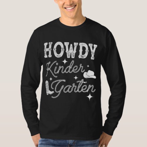 Western Howdy Kindergarten Teacher Student Back To T_Shirt