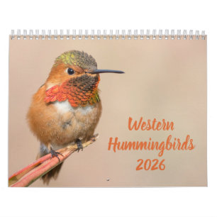 Western Hummingbirds Photography Calendar