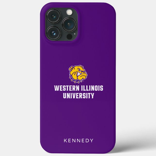 Western Illinois University | Add Your Name Case-Mate iPhone Case (Back)