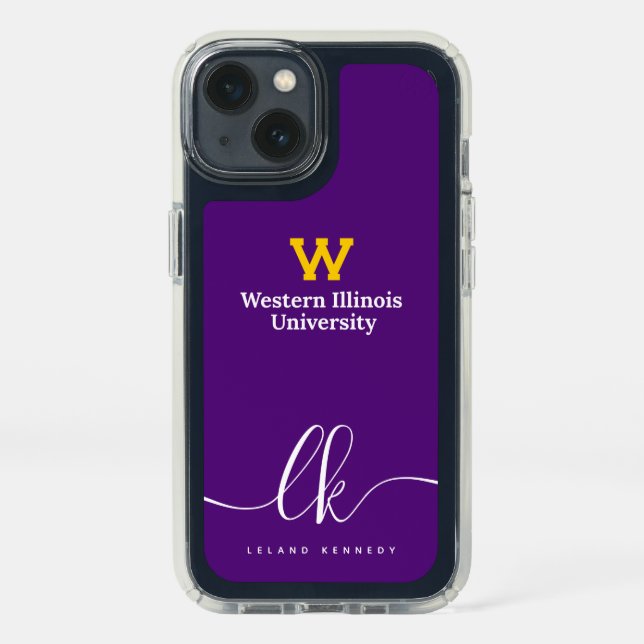 Western Illinois University | Add Your Name Speck iPhone 13 Case (Front)