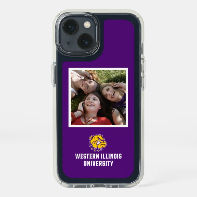 Western Illinois University | Add Your Photo Speck iPhone 13 Case (Front)