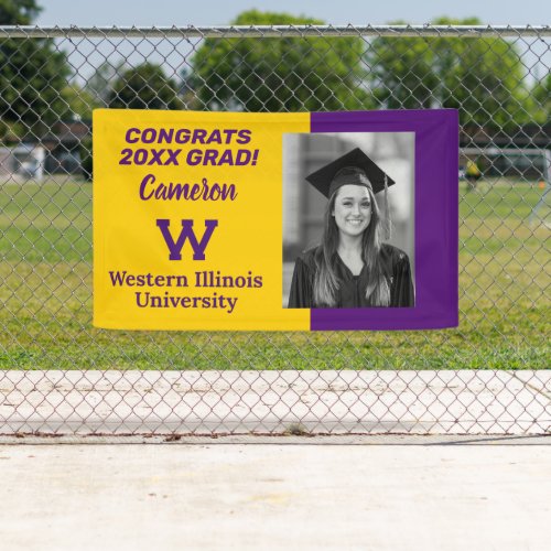 Western Illinois University  Congrats Grad Banner