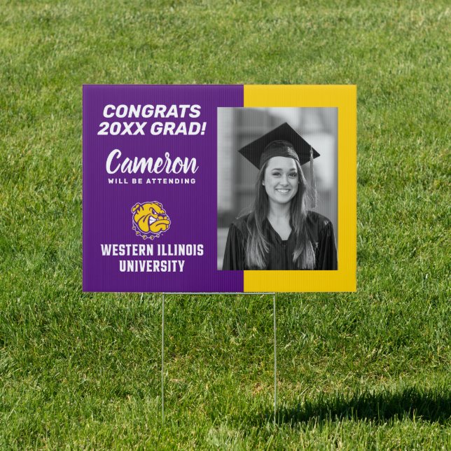 Western Illinois University | Congrats Grad Sign (Insitu)