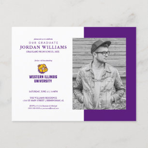 Western Illinois University Graduation Announcement Postcard
