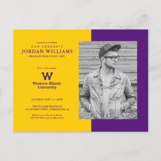 Western Illinois University | Graduation Announcement Postcard