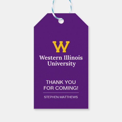 Western Illinois University  Graduation Gift Tags