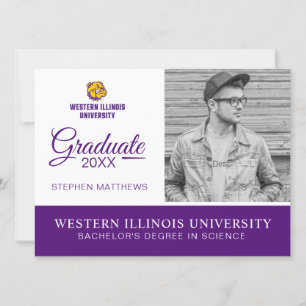 Western Illinois University Graduation Invitation