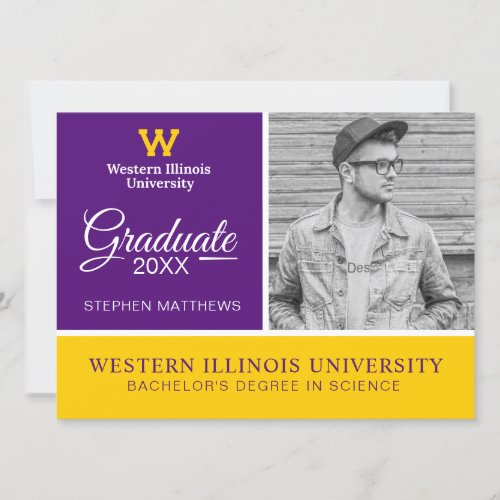 Western Illinois University  Graduation Invitation
