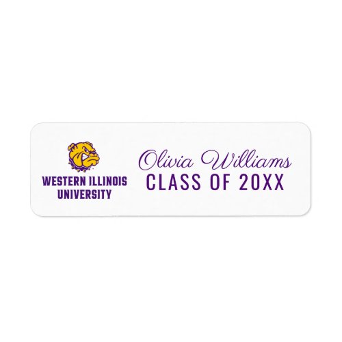 Western Illinois University  Graduation Label