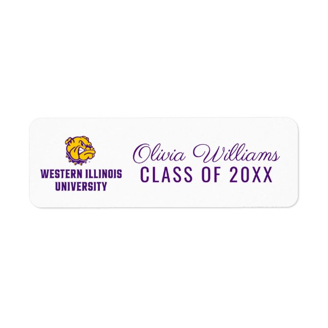 Western Illinois University | Graduation Label (Front)