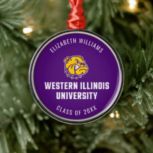 Western Illinois University   Graduation Metal Ornament