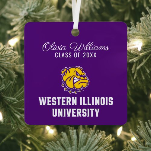 Western Illinois University  Graduation Metal Ornament